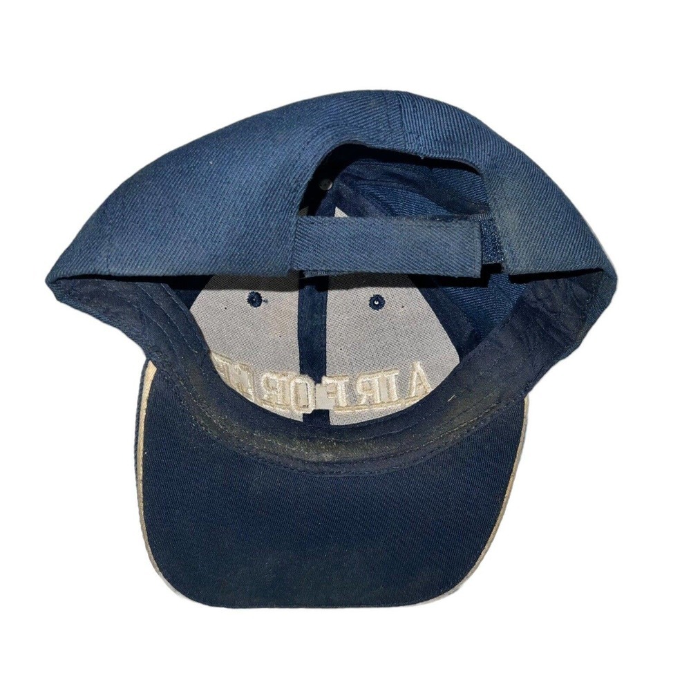 Vintage Air Force Self Fastening Trucker Cap Navy & Gold - Picture 4 of 7